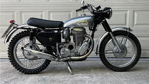 1957 AJS 18CS Cold Start