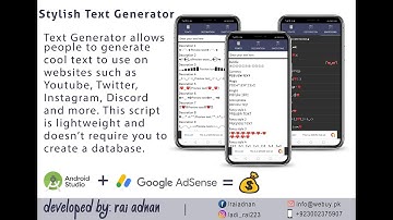 How to make Stylish Text Generator App on Android Studio with Admob Ads Free Source Code