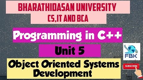 Object Oriented Systems Development | Part 2