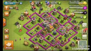 Attacking with 12 healers | CLASH OF CLANS