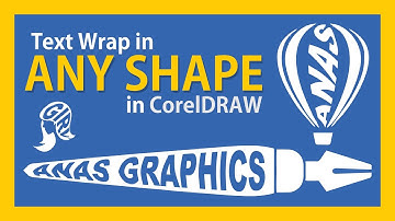 Coreldraw Tips & Tricks | text wrap in any shape | CorelDRAW | Urdu+Hindi | by @AnasGraphics