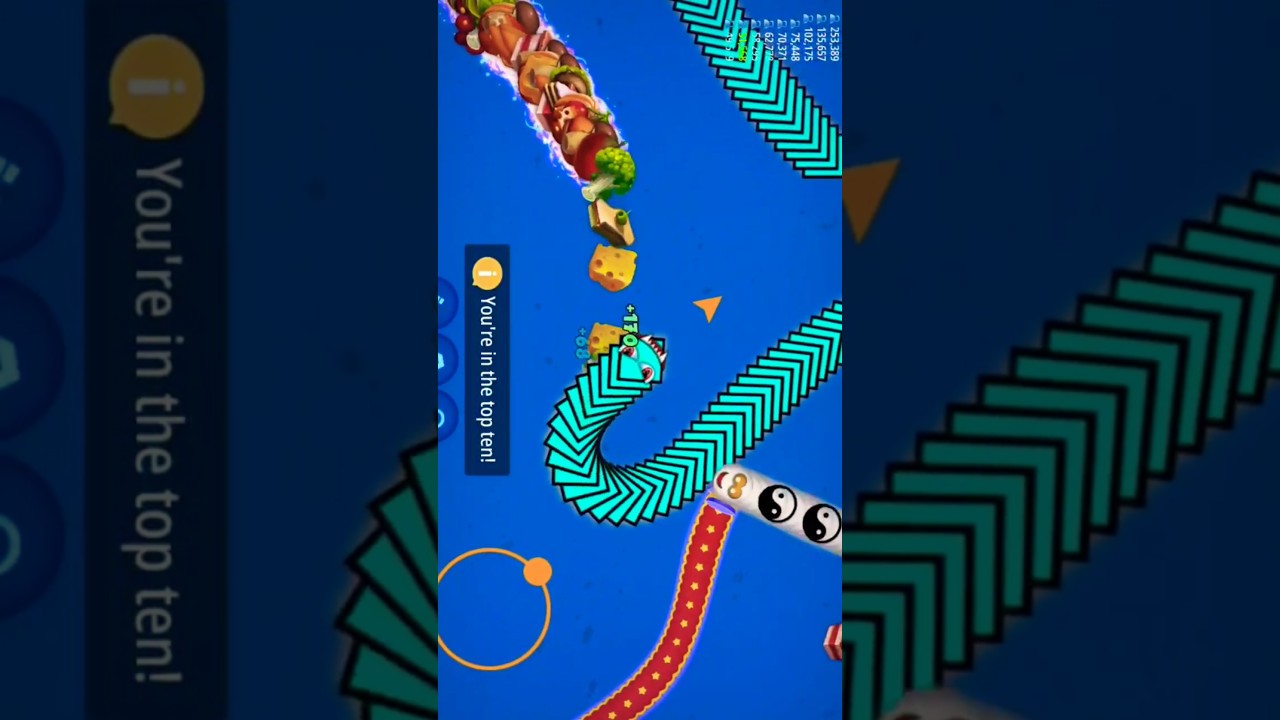 worms zone magic gameplay 🐍 