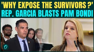 ‘Stopping Questions on Trump’: Robert Garcia TEARS Into Pam Bondi Over Epstein Probe |Trump in PANIC
