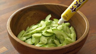 Eat this cucumber salad for dinner every day and you will lose belly fat‼