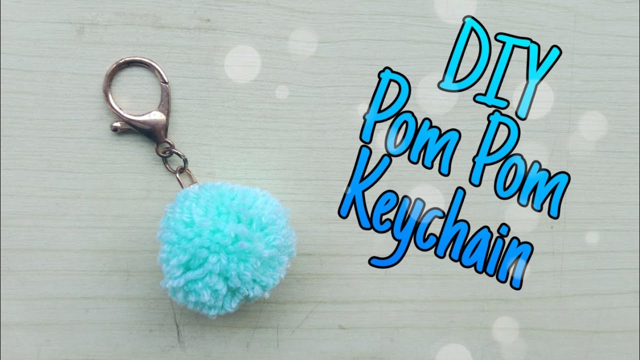 DIY With Me, Keychain Making for Louis Vuitton Purse, How to make PomPom &  Flower Keychain