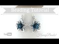 Ava Maria Star Earrings Beading Tutorial by HoneyBeads1