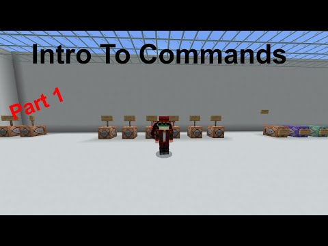 Intro To Commands (Minecraft Bedrock)[Part1] - YouTube