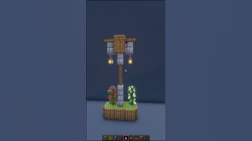 Minecraft Lamp Post Design Ep. 5 #minecraft #shorts