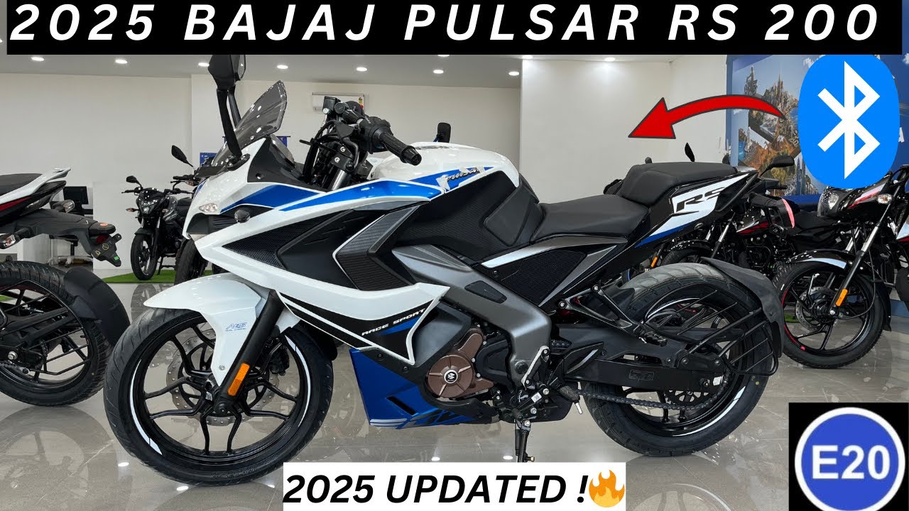 2025 Bajaj Pulsar RS 200 E20 | Bluetooth | 2025 Updated Bajaj Pulsar RS 200 Bluetooth | Pulsar RS200