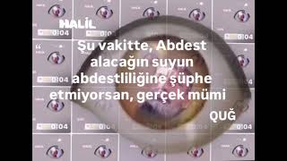 Abdestalacağınsuyunabdestliliğineşüpheet Quğ Çorum .G - E