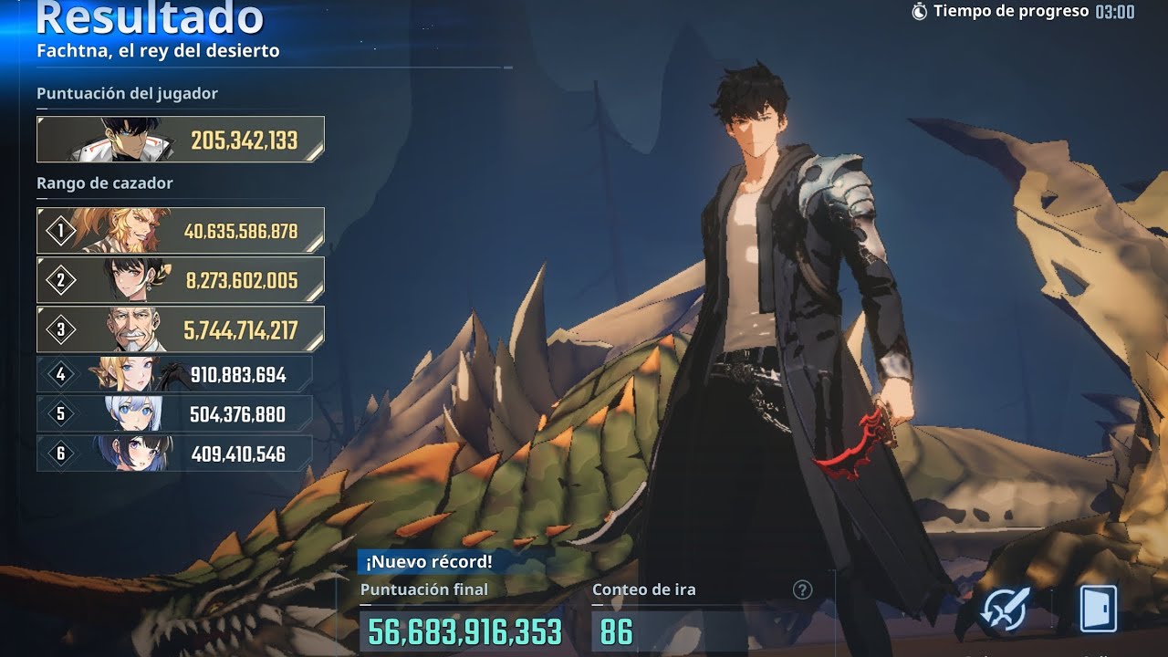 56.6B LIGHT TEAM GUILD BOSS 86RC / Laura A0 | Solo Leveling Arise 