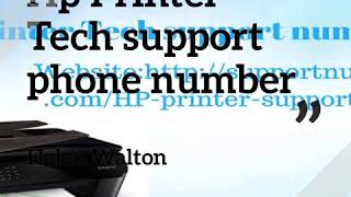 Hp Printer Tech support phone number
