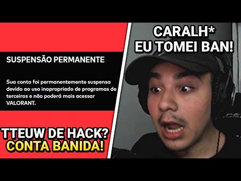 TTEUW FINGIU SER HACK NO VALORANT E FOI BANIDO! - VALORANT CLIPS