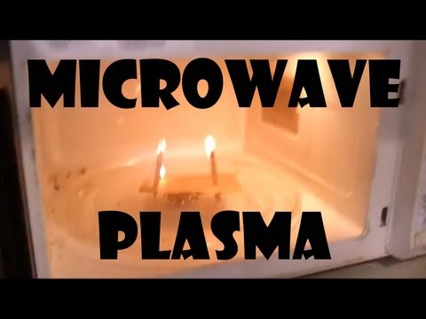What happens when you light a fire in a microwave...