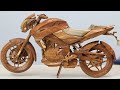 BAJAJ PULSAR NS  200  || How to Make Wooden Bike Model ||