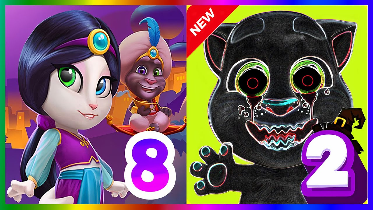 My Talking Angela 8 vs My Talking Tom 2.exe Android Gameplay New