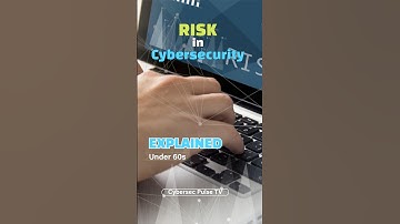 RISK in Cybersecurity – Explained in 60 Seconds. #cybersecpulsetv