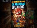 Dá pra pegar Level 1000 SÓ nas Bounty Tasks? (Testando no Paladin)
