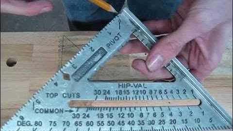 The basics on a Speed square