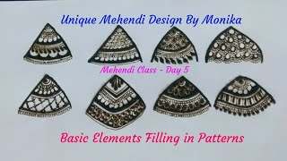 Intricate Different Element Filling Mehndi Design ! Unique Mehendi Design By Monika ! #05