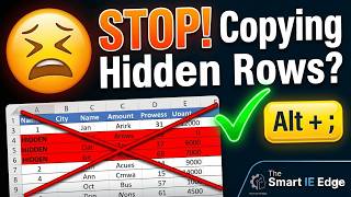 Copy ONLY Visible Rows in Excel - No More Hidden Row Nightmares! I The SmartIE Edge