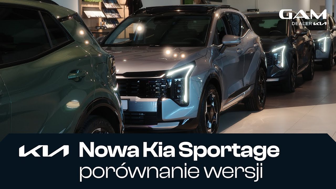 KIA SPORTAGE 2026 PORÓWNANIE WERSJI M, L, BUSINESS LINE, GT-LINE
