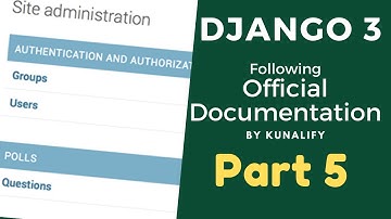 (Django 3) Part 5 Writing your first Django app