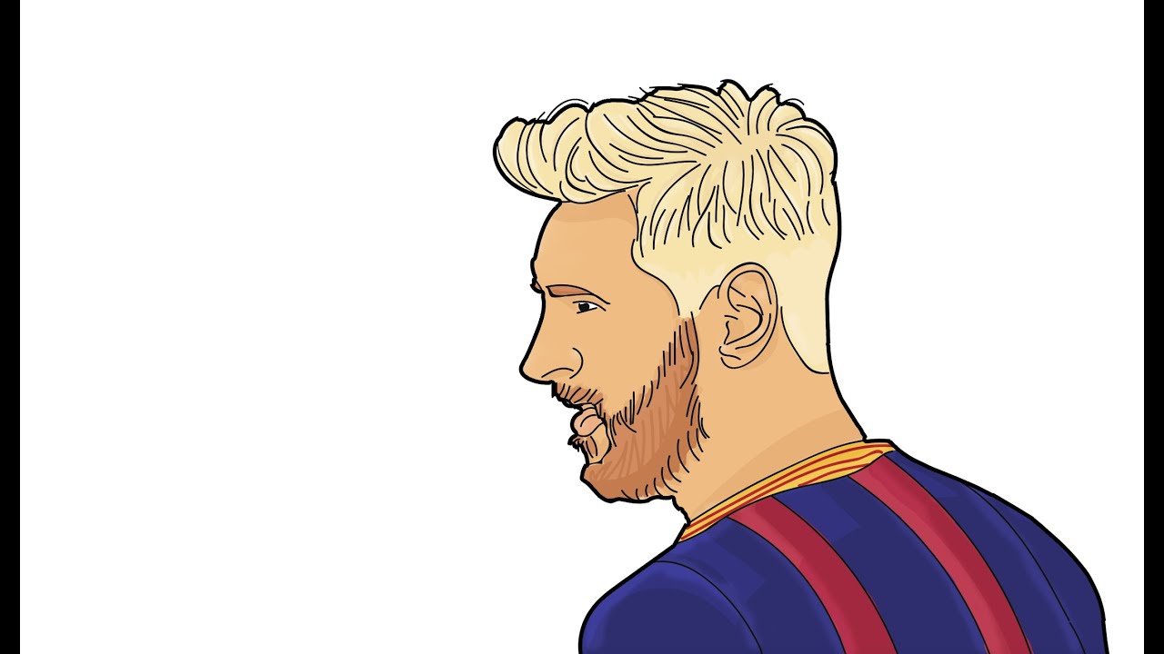 Lionel Messi: Speed Drawing - YouTube