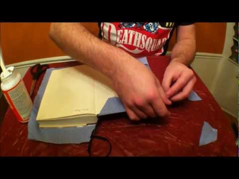 How to Custom Cover a Book with Scrap Fabric