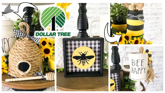 12 High-End Bee Honey-Themed DIYS 🐝 l Summer Farmhouse Decor DIYS l Dollar  Tree DIYS 2022 