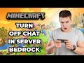 How To Turn Off Chat In Minecraft Server Bedrock 2026 How To Turn Off Chat In Minecraft Server Bedrock 2026