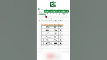 How to use Format Painter in Excel #shortsvideo #shortsyoutube #shorts #shortsviral