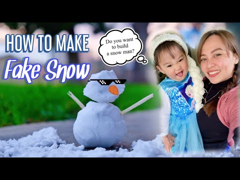 Wie man Kunstschnee (DIY Schnee)