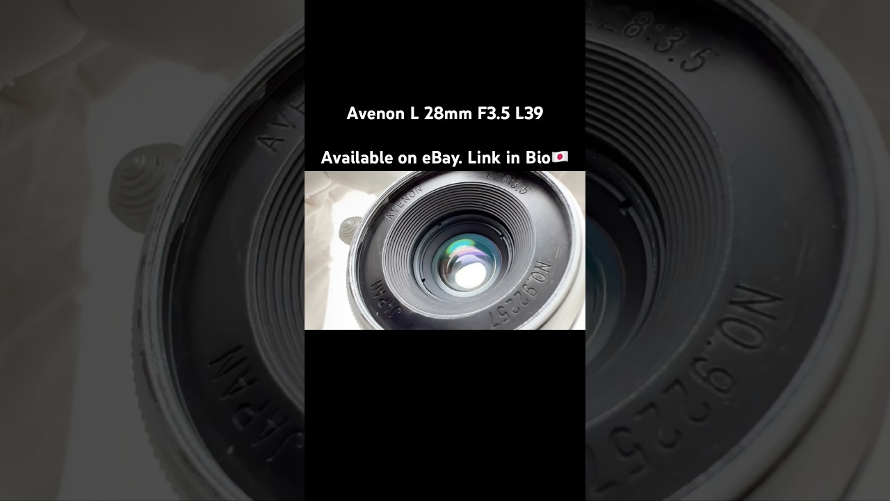 Avenon L 28mm F3.5 L39 | Rare Leica Screw Mount Lens 🇯🇵 - YouTube
