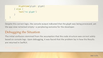 Fixing the Empty View in SwiftUI: A Common Challenge with Rendering GlyphView