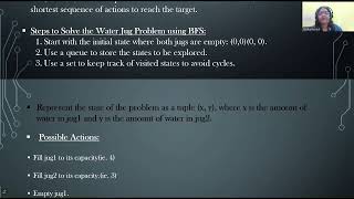CAP378-Artificial Intelligence | CA1 | Presentation - Water Jug Problem