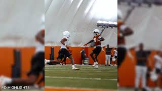 Full Clip Of Cam Coleman AMAZING Catch at Practice👀🔥 // Texas Longhorns Practice Highlights