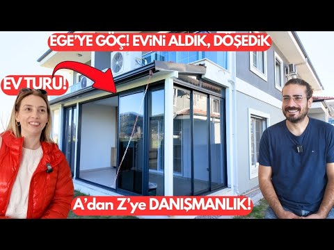 Ege'ye Göç Hayali Gerçek Oldu! Evini Aldık, İçini Döşedik! Ev Turu ve Tüm Detaylar
