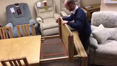 Ercol Bosco Extending Dining Table & Chairs Demonstration