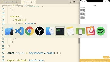 React Native - Rendering a FlatList - for beginners ll mobile application iOs And Android tutorial.