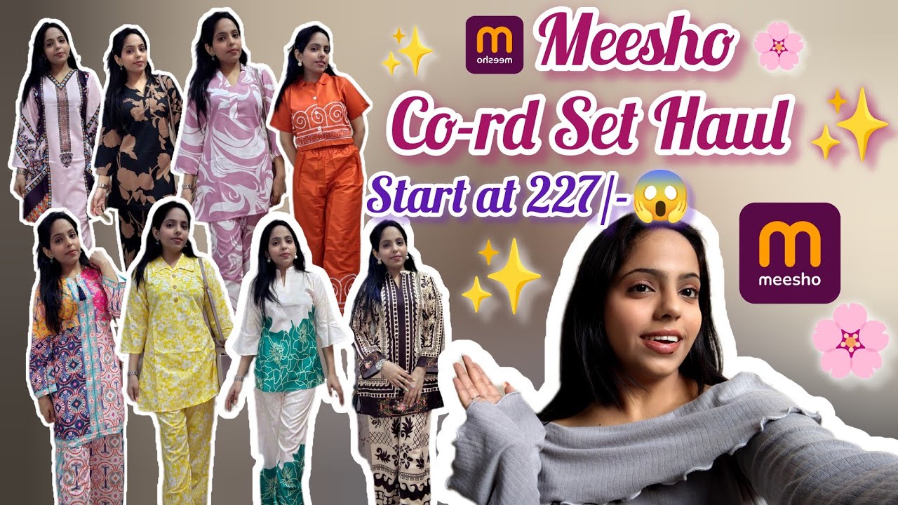 Meesho Co-rd Set Haul ✨under 500/-😱
