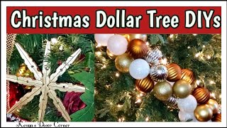 3 Easy Christmas Dollar Tree DIYs Under $5 | $5 Dollar Tree DIY Challenge | My Holiday Home