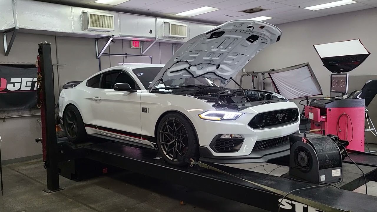 2022 Mach 1 with Whipple Stage 2   on the Steeda Dyno