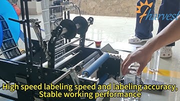 Desktop Round Bottle Labeler - Perfect Sticker Applicator for Round Bottles #labelingmachine