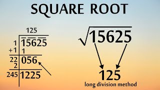 How to Find Square Root of any Number in Seconds | Long Division Method | Vedic Maths