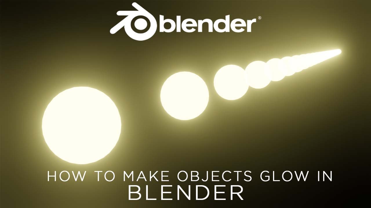Add Bloom / Glow in Blender - Eevee (Micro Tip) 