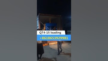 QT4-15 automatic concrete block making machine loading for Nepal