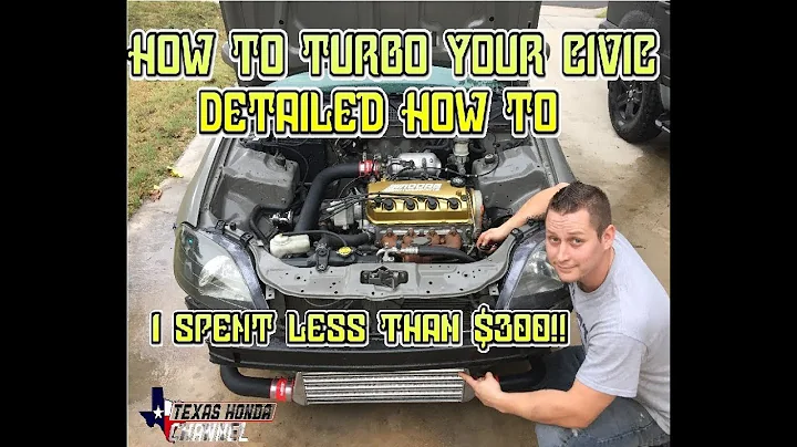 How i turbo’d my civic for $300 and kept a/c. (On a budget, Detailed walkthrough).