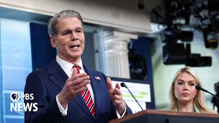 WATCH LIVE: Bessent holds White House briefing as jobless claims, inflation rise amid U.S.-Iran war