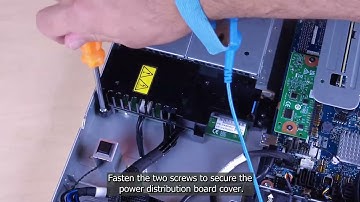 Lenovo ThinkSystem SR250 V3 installing a power distribution board